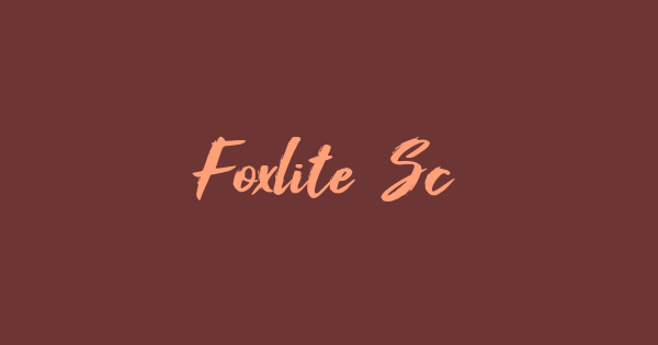 Foxlite Script font thumbnail